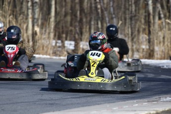 Go kart on ice événement Nicolas Barrette