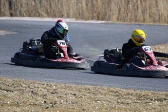 Go kart on ice événement Nicolas Barrette