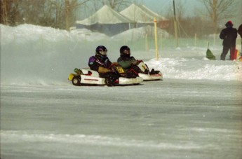 Retour dans le passé - Karting sur Glace, Granby 2000