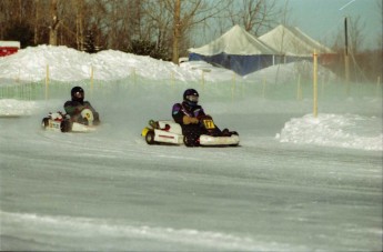 Retour dans le passé - Karting sur Glace, Granby 2000