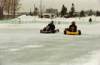 Retour dans le passé - Karting sur Glace, Granby 2000