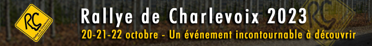 Rallye de Charlevoix 2023 | 20-21-22 octobre 2023